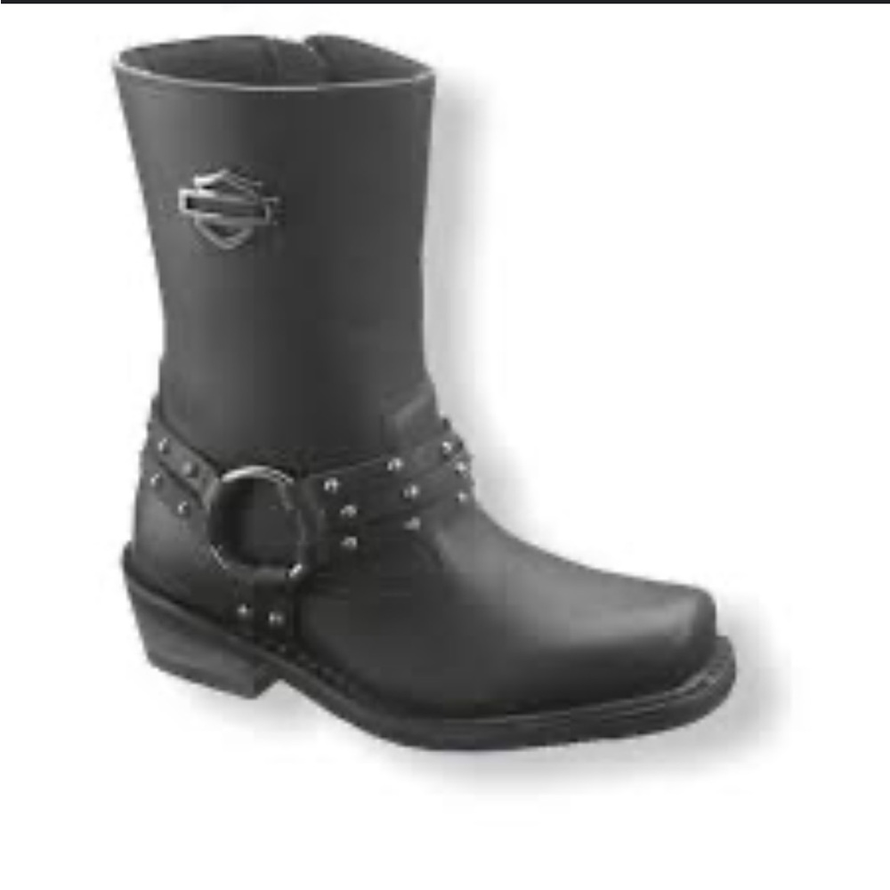 Harley-Davidson Leather Risa LDS Harness Boots size 8  Waterproof Hydro-guard